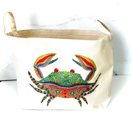 Crab Boho Beach Bag (Fits large items and 5-8 small medium items)