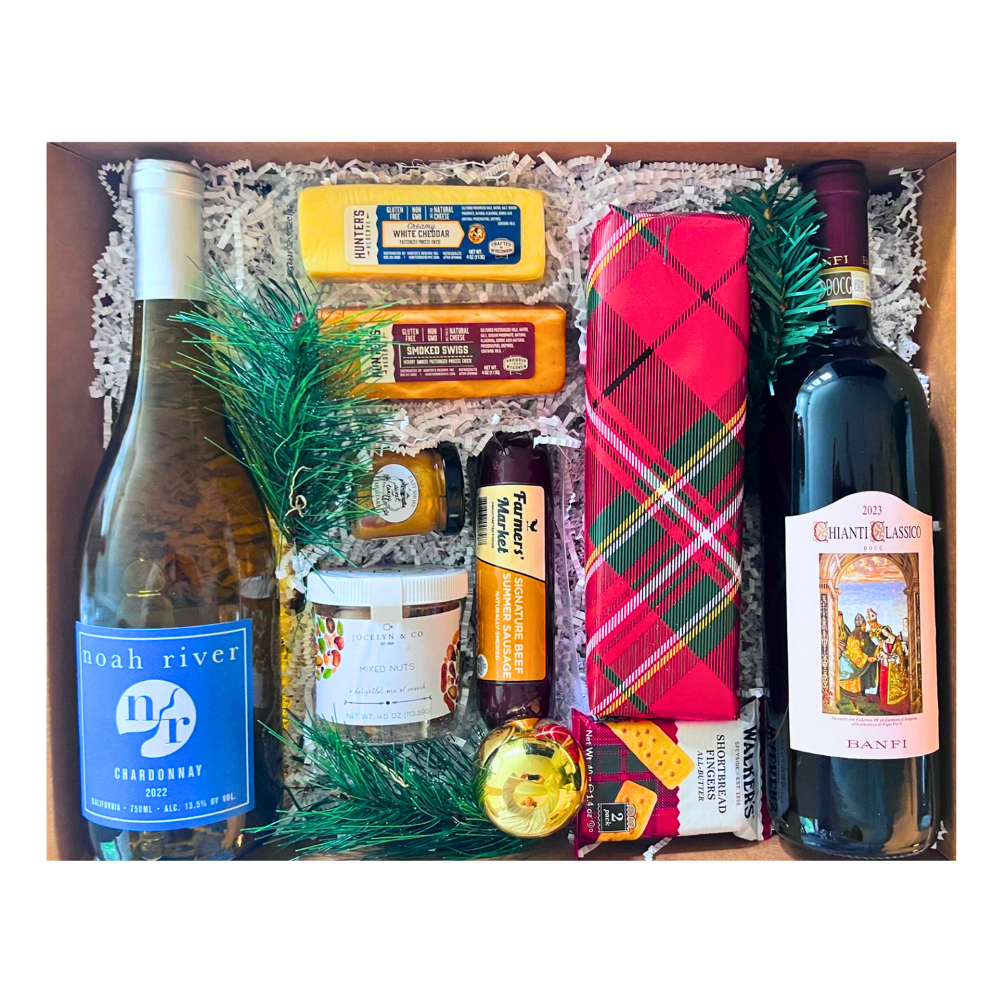 Holiday Savory Gift With Wine