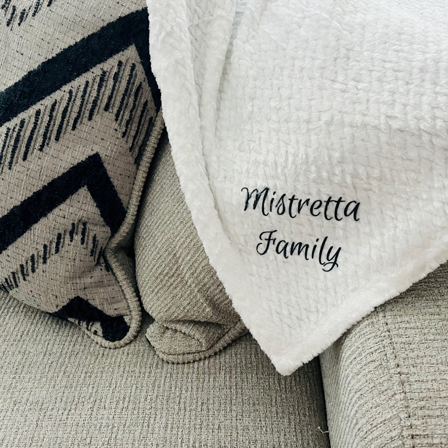Personalized Throw Blanket or Baby Blanket