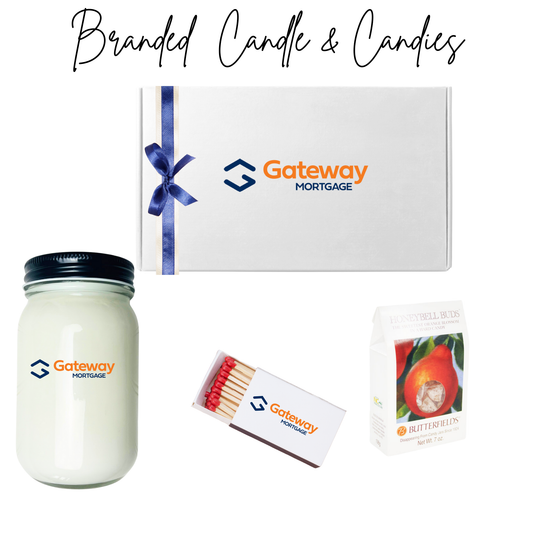 Branded Gift Bundle- Candle & Candies