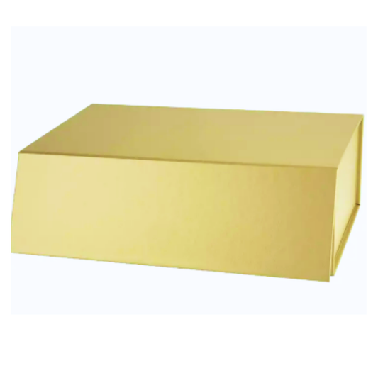 Gold Magnetic Box with Satin Ribbon (Recommended for 5 small to medium Items and 1 large)