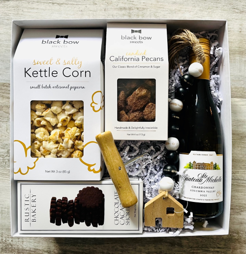 Gourmet Home Gift with Wine