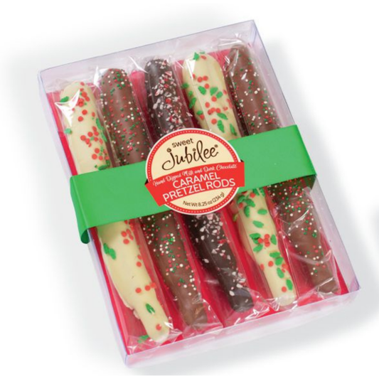 Chocolate Caramel Pretzel Rod Gift Box Holidays
