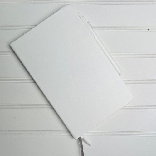 Notebook - White with pen – The Carolina Company