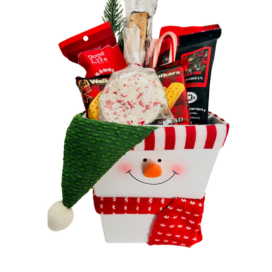 Snowman Small Gift Basket