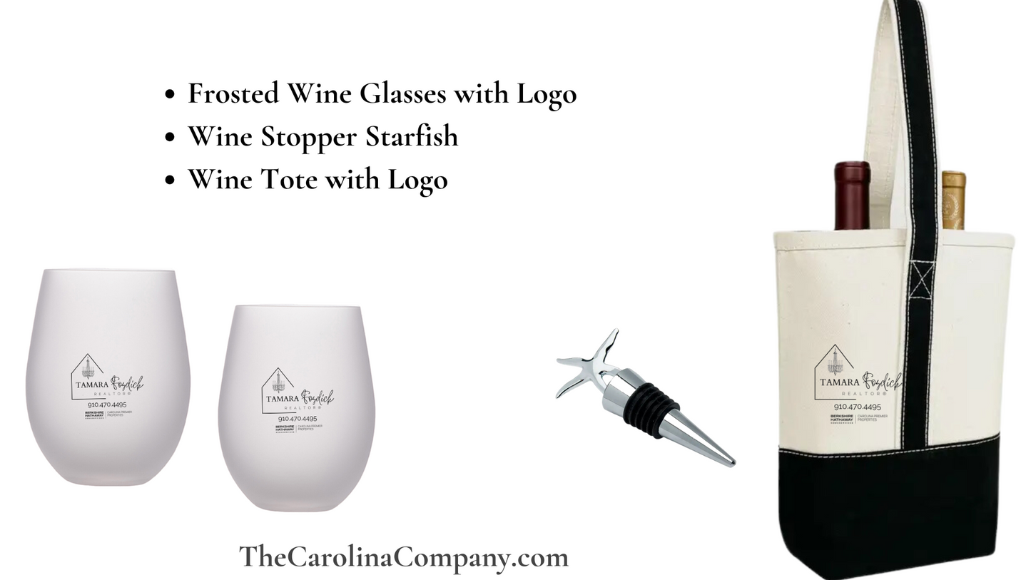 Wine Themed Tote Gift (Add Your Own Wine)