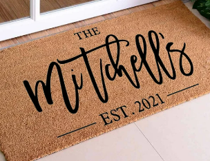 Door Mat Personalized